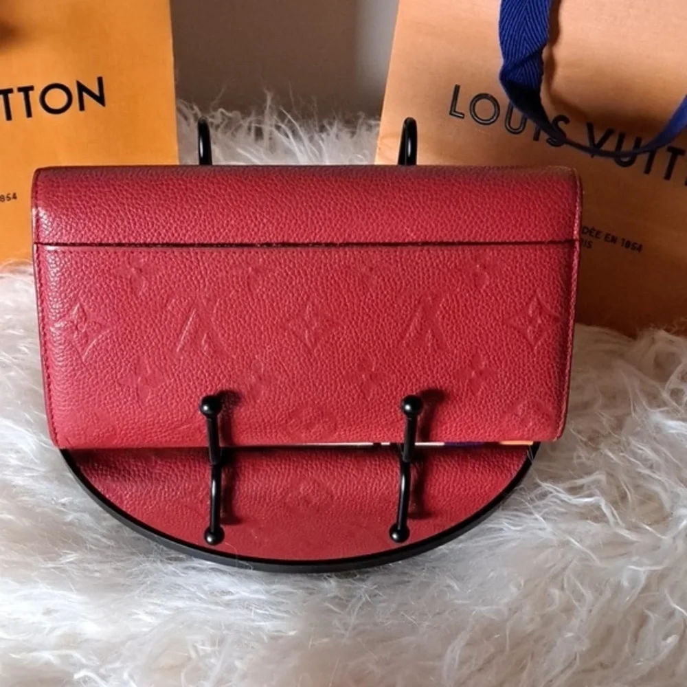 Louis Vuitton Empreinte Curieuse Red Wallet EUC